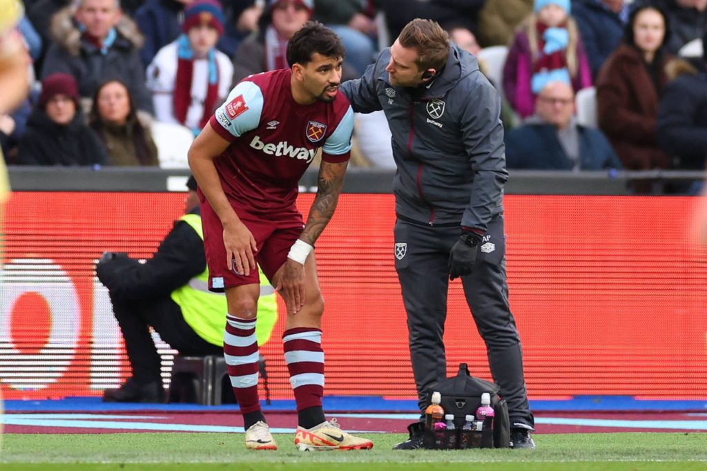 Lucas-Paquetá-West-Ham-imago1038657781h Meia brasileiro Lucas Paquetá sofre com lesão na panturrilha em jogo do West Ham