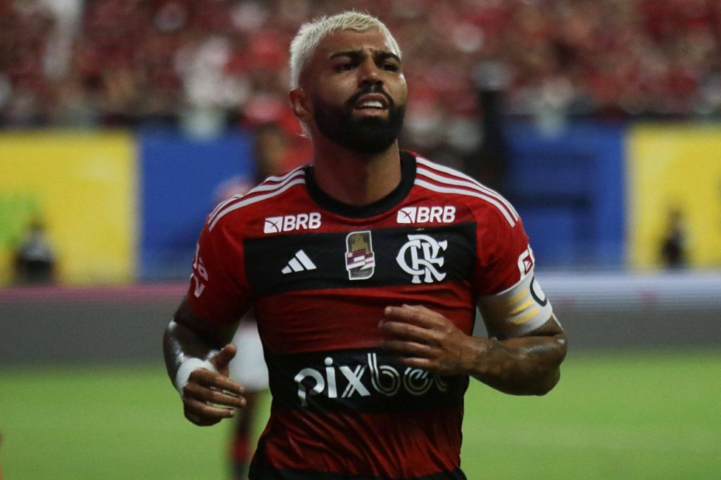 Gabigol-Flamengo-jogo-imago1039106222h Atacante Gabigol em ação pelo Flamengo no Cariocão
