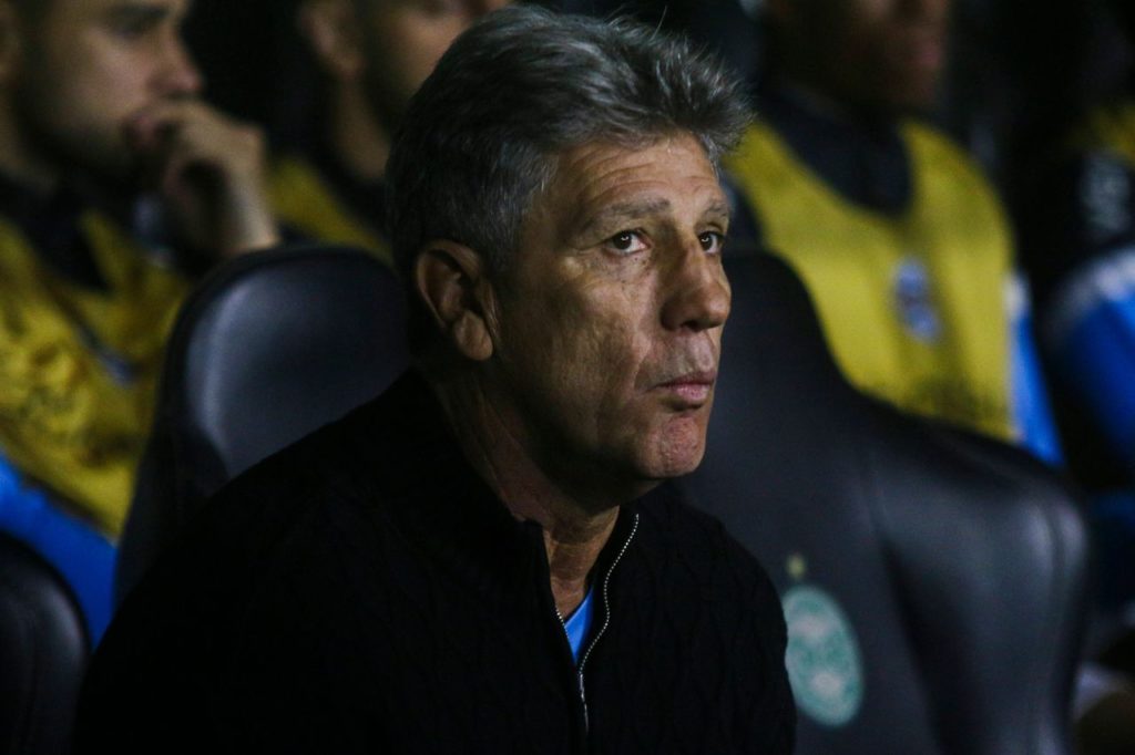 Renato-técnico-Grêmio-jogo-imago1036516231h Técnico Renato Portaluppi dirigindo o Grêmio