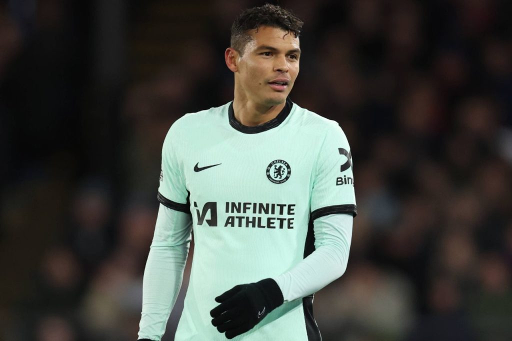 Thiago-Silva-Chelsea-jogo-imago1040600882h Zagueiro Thiago Silva em jogo do Chelsea