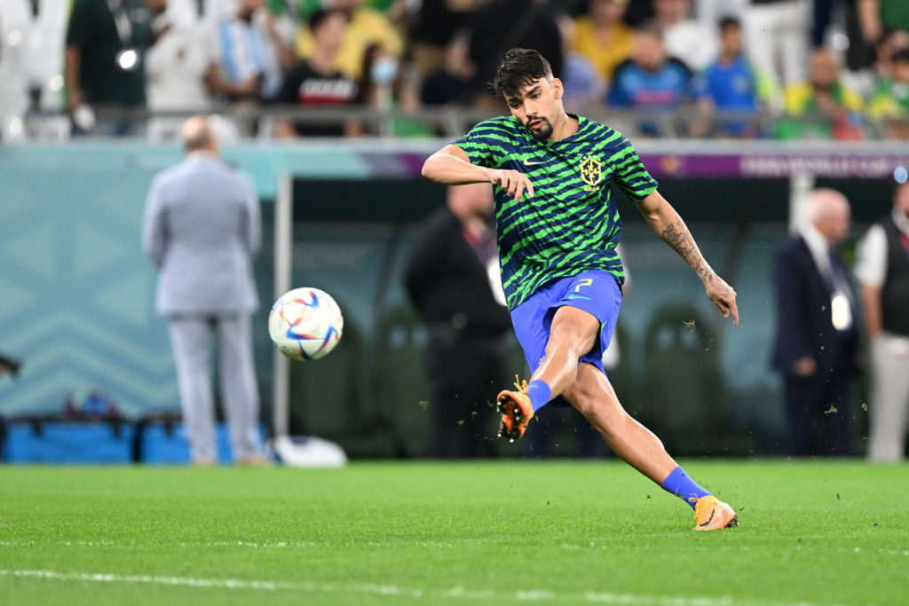 Lucas-Paquetá-Brasil-Jogo-imago1020143191h Lucas Paquetá, do Brasil, aquece antes de jogar uma partida pela Seleção Brasileira.