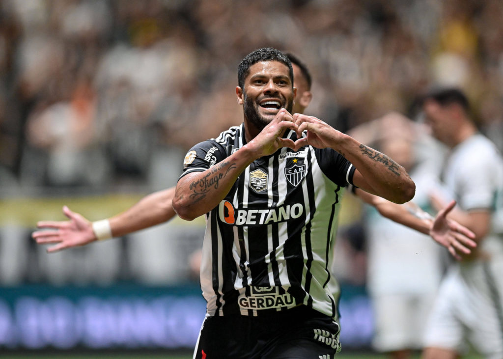 Hulk-Atlético-MG-Jogo-imago1035385840h Hulk, do Atlético-MG, comemora um gol durante uma partida do time na temporada.