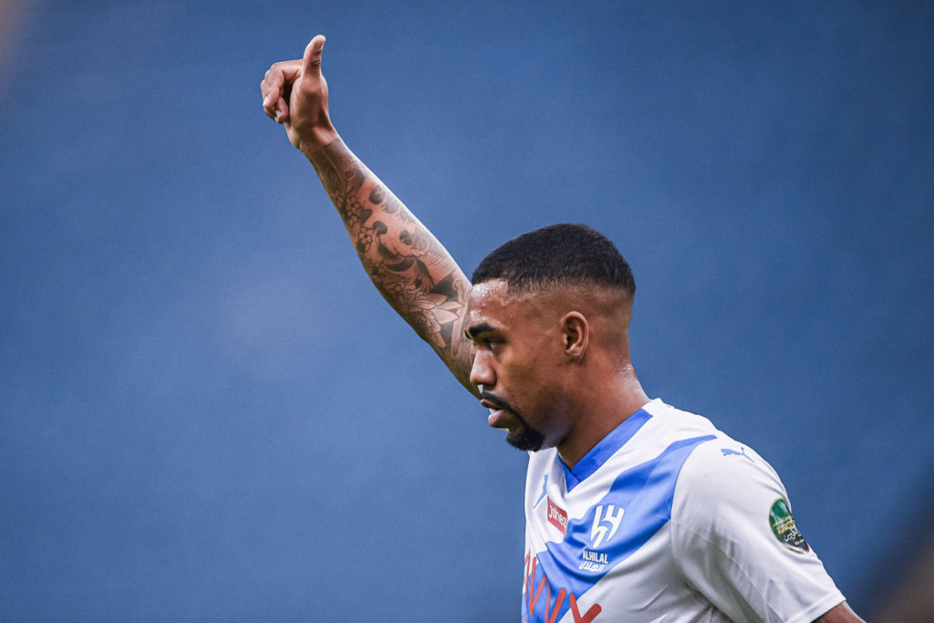 Malcom-Al-Hilal-Jogo-imago1036443692h Malcom, do Al-Hilal, comemora um do gols do time na temporada.