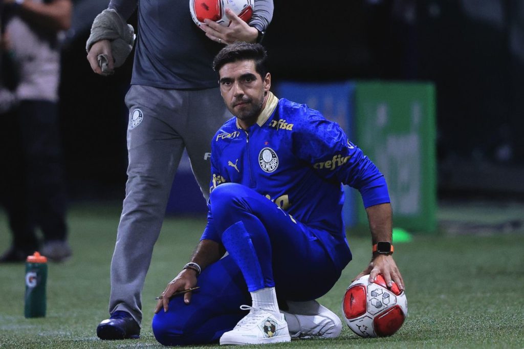 Técnico Abel Ferreira no comando do Palmeiras