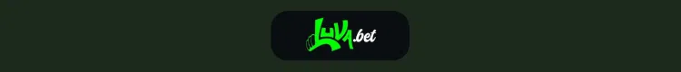 Faixa de divulgação da Luva Bet com logotipo em tons de verde e branco contra fundo cinza.