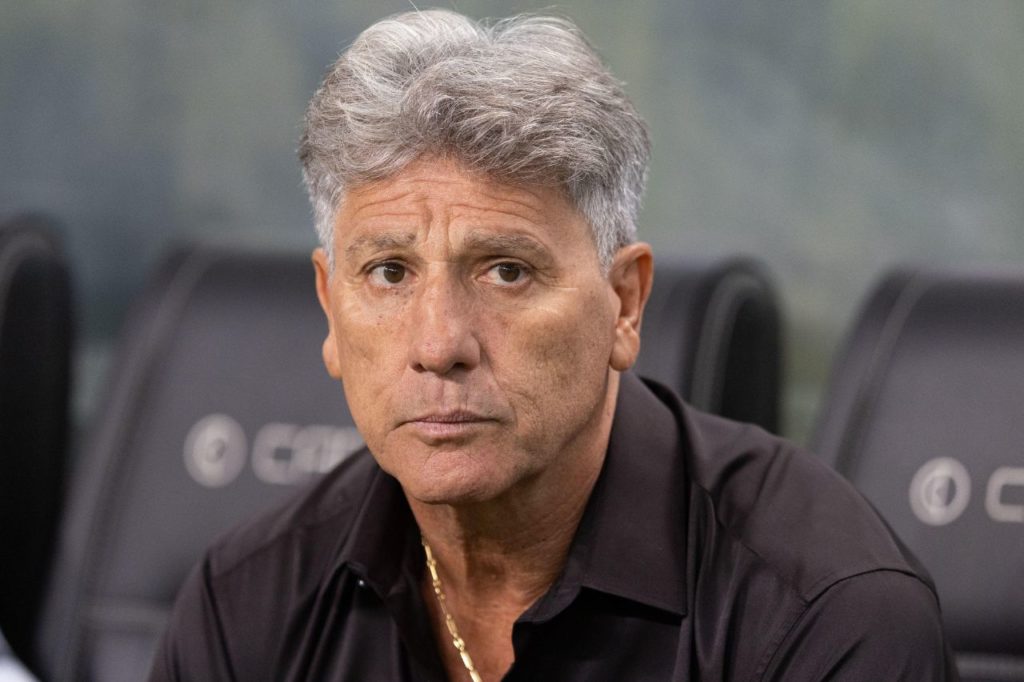 Renato-Portaluppi-treinador-Grêmio-alamy2WX0RJ2 Técnico Renato Portaluppi no comando do Grêmio no Campeonato Gaúcho 2024