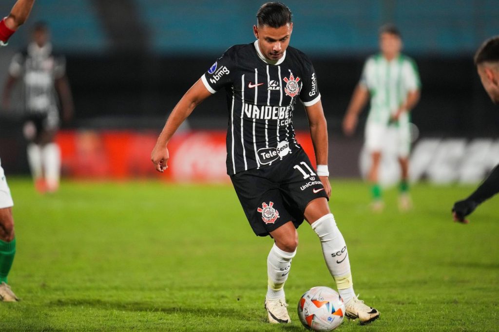 Romero-Corinthians-jogo-alamy2WYN1J Atacante Romero em ação pelo Corinthians