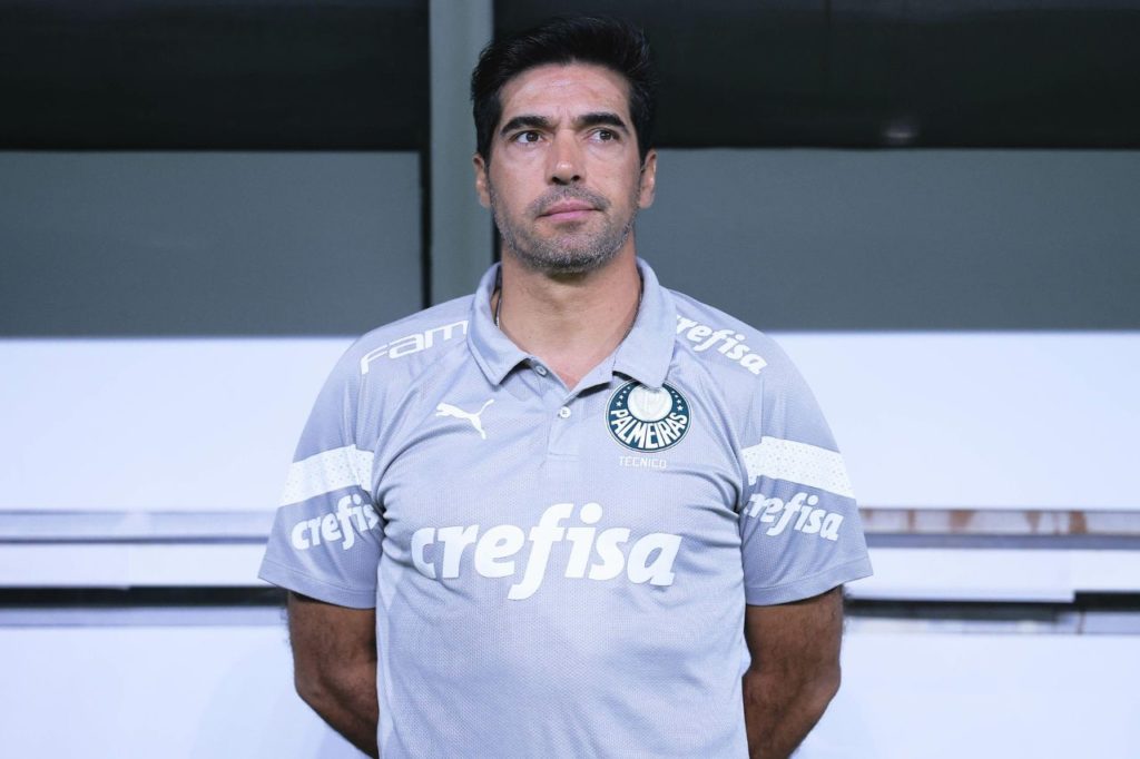 Técnico Abel Ferreira no comando do Palmeiras