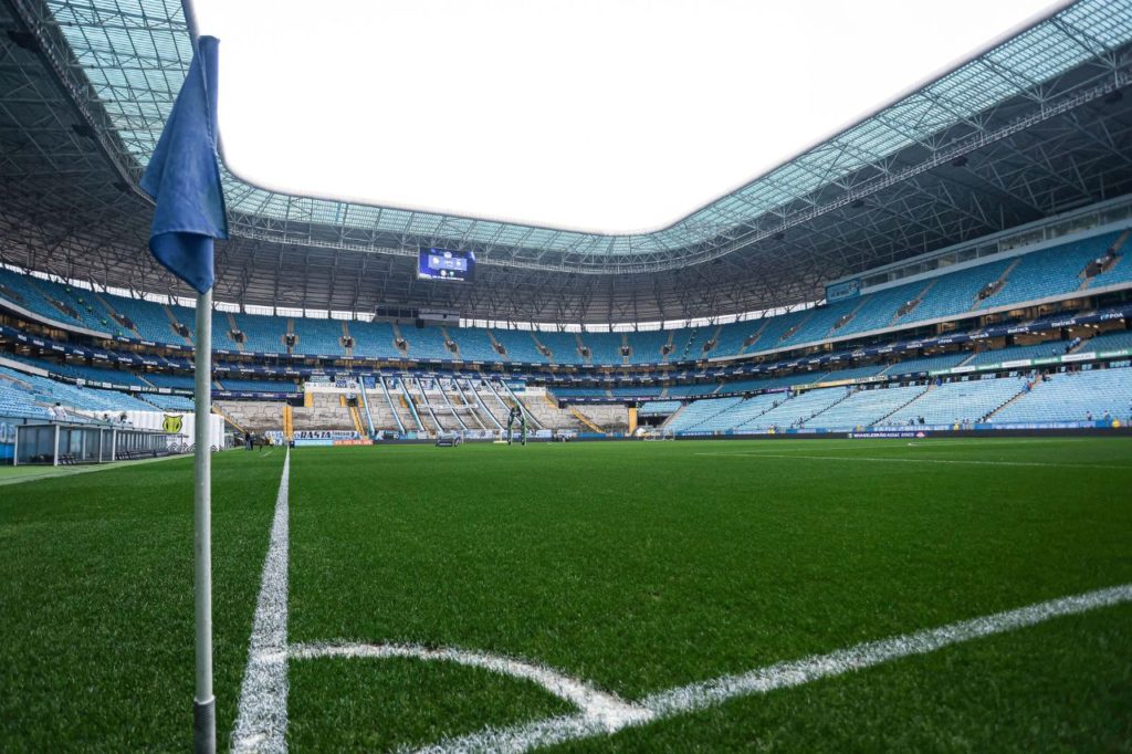 Visão geral da Arena do Grêmio, casa do Tricolor em Porto Alegre