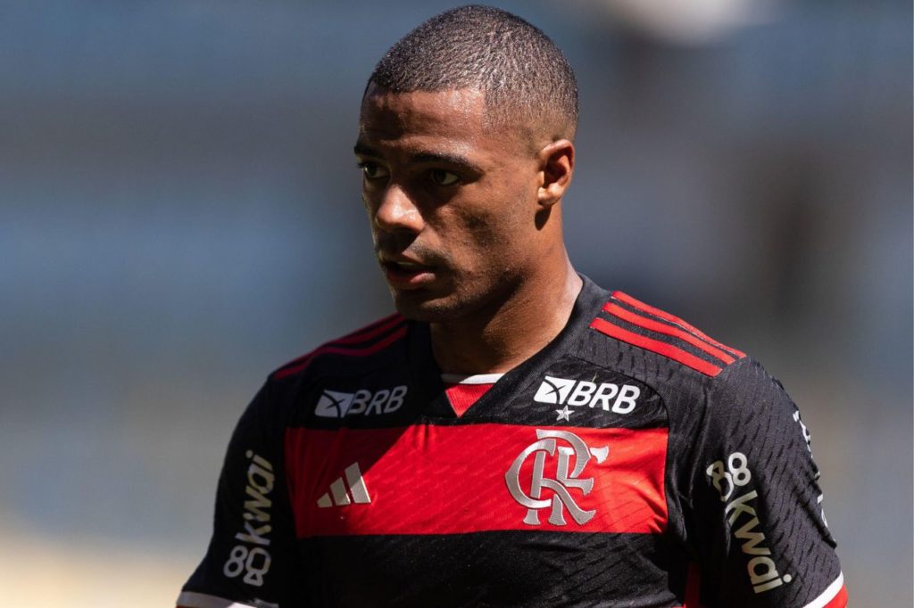 De-La-Cruz-Flamengo-jogo-alamy2X3PHRM Meia De La Cruz em jogo do Flamengo