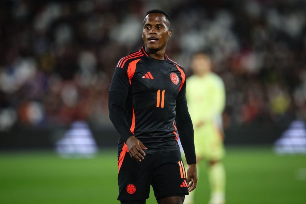 Jhon-Arias-Colômbia-jogo-alamy2WW9P5M Jhon Arias em jogo da seleção colombiana