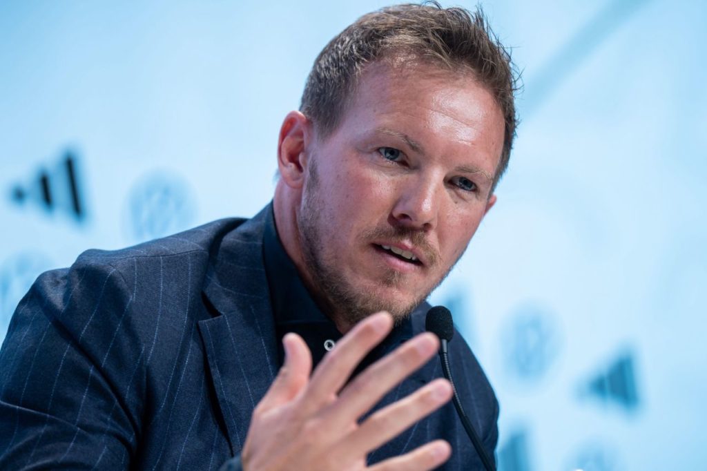 Julian-Nagelsmann-técnico-Alemanha-alamy2X6PTYX Técnico Julian Nagelsmann na convocação da Alemanha para a Euro 2024