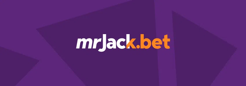 Logotipo da Mr. Jack contra fundo roxo estilizado com a identidade visual do SDA.