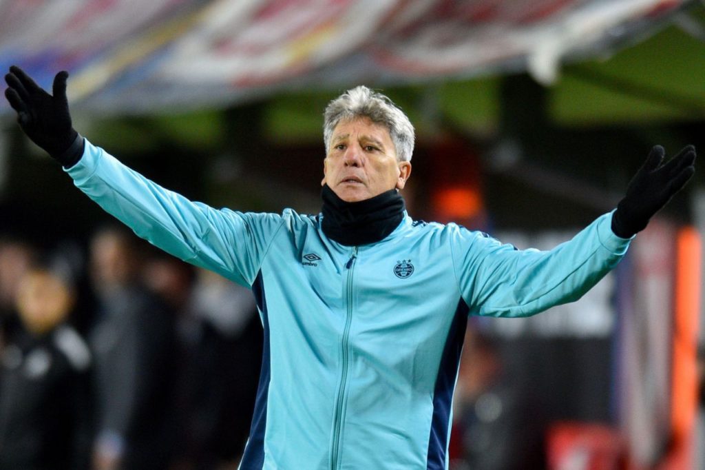 Renato-Portaluppi-treinador-Grêmio-alamy2X2WBF0 Técnico Renato Portaluppi no comando do Grêmio na Libertadores