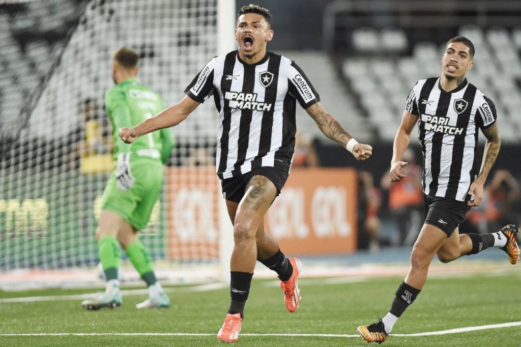 Tiquinho-Soares-Botafogo-jogo-alamy2X3BE1A Atacante Tiquinho Soares em ação pelo Botafogo