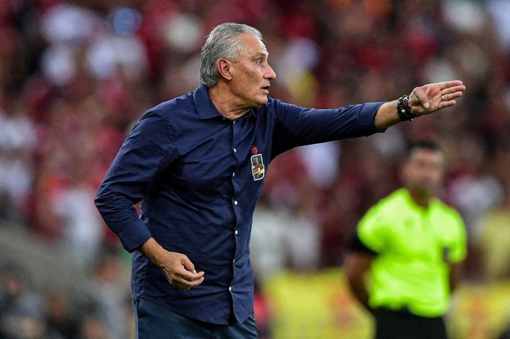 Técnico Tite no comando do Flamengo