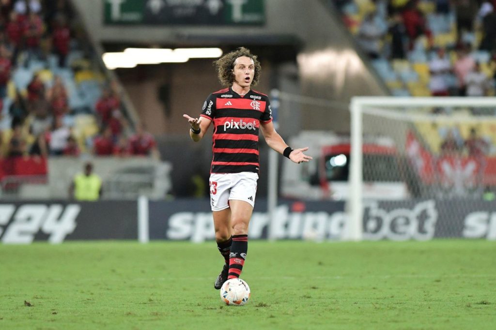 David-Luiz-Flamengo-jogo-alamy2X9401K Zagueiro David Luiz em ação pelo Flamengo