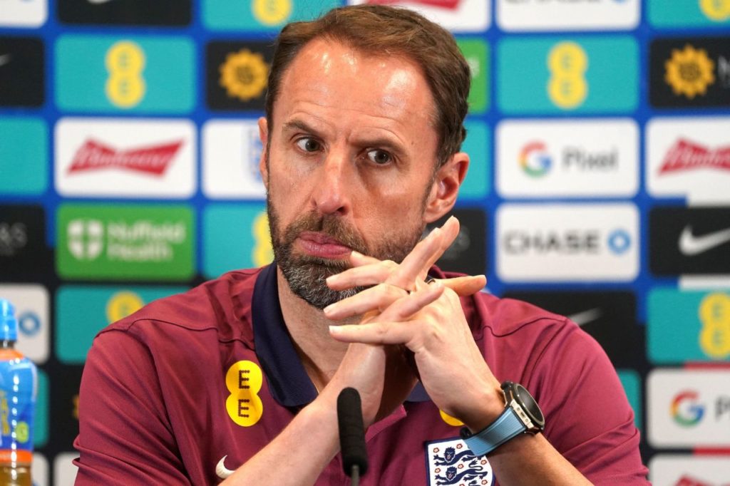 Técnico Southgate no comando da Inglaterra