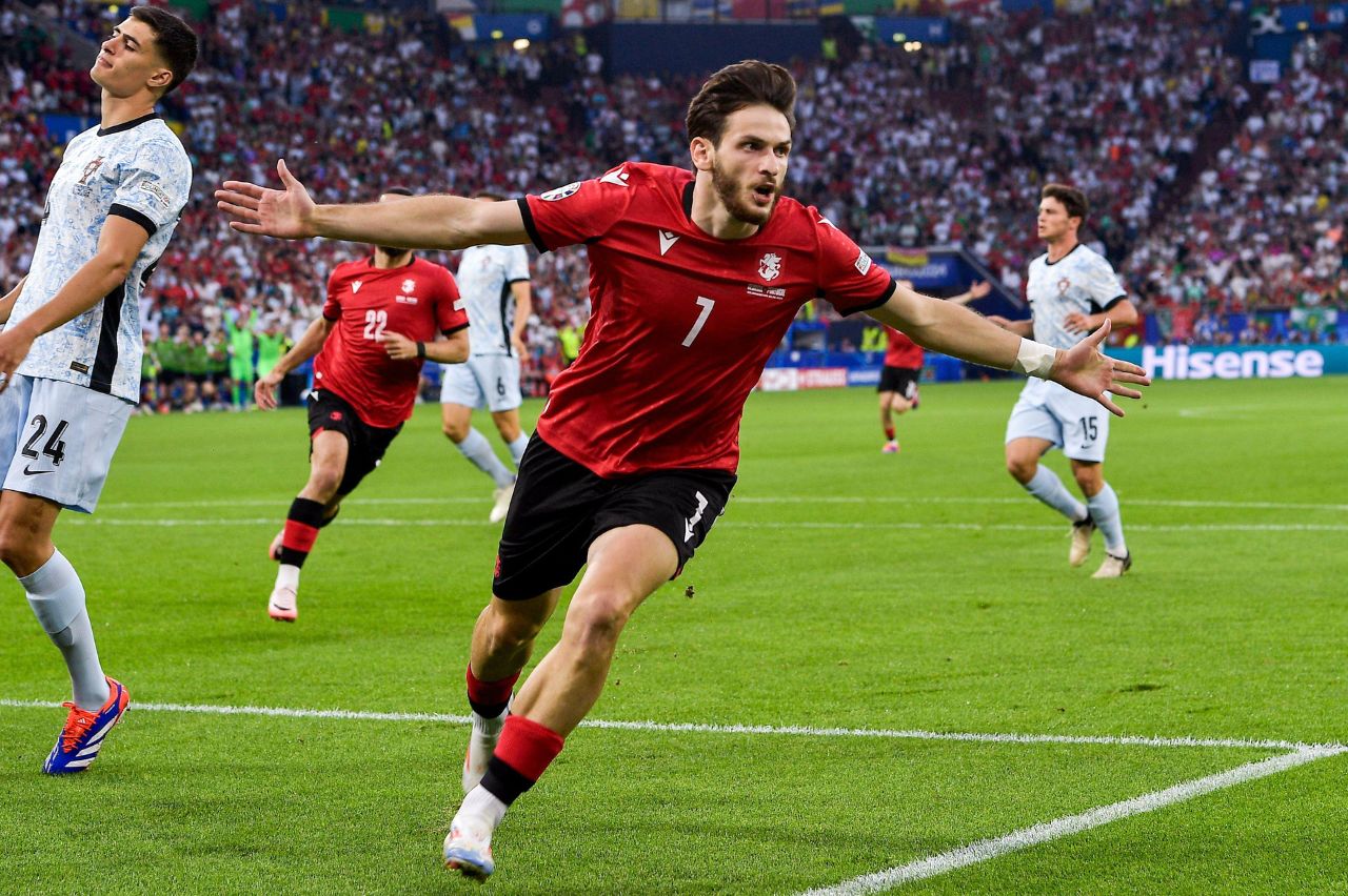 Geórgia vence Portugal e vai às oitavas de final da Eurocopa