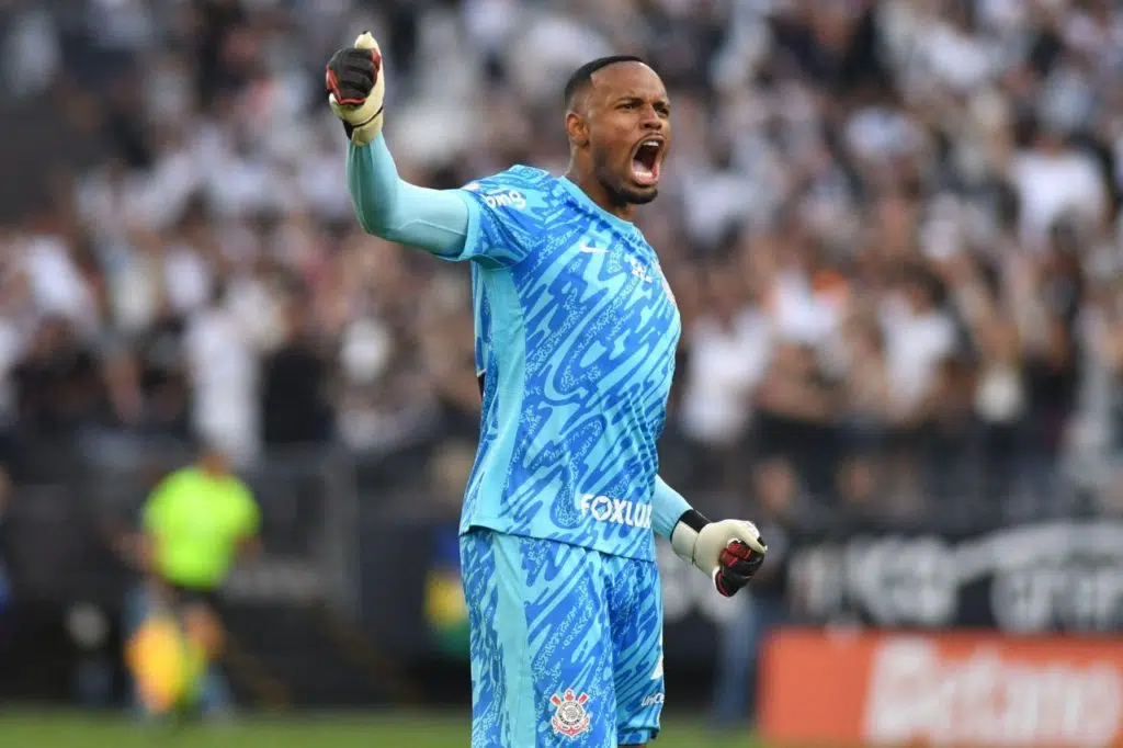 Carlos-Miguel-Corinthians-goleiro-alamy2XCKCFF Goleiro Carlos Miguel em jogo do Corinthians