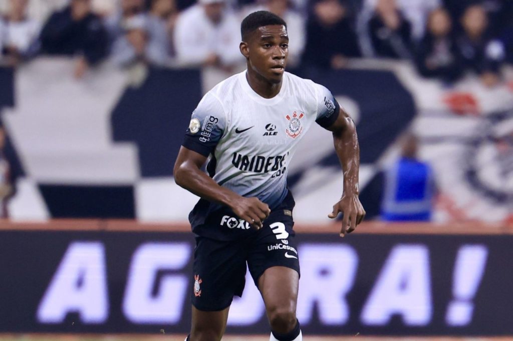 Felix-Torres-Corinthians-jogo-alamy2X9R49T Zagueiro Félix Torres em ação pelo Corinthians