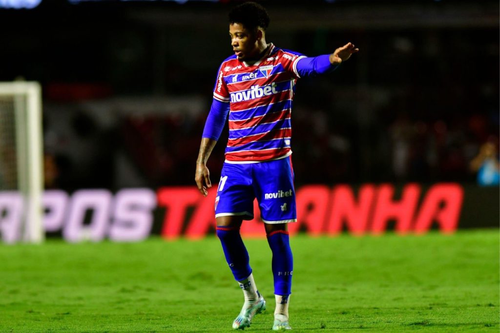 Marinho-Fortaleza-jogo-alamy2X0W2JJ Atacante Marinho em jogo do Fortaleza pelo Brasileiro
