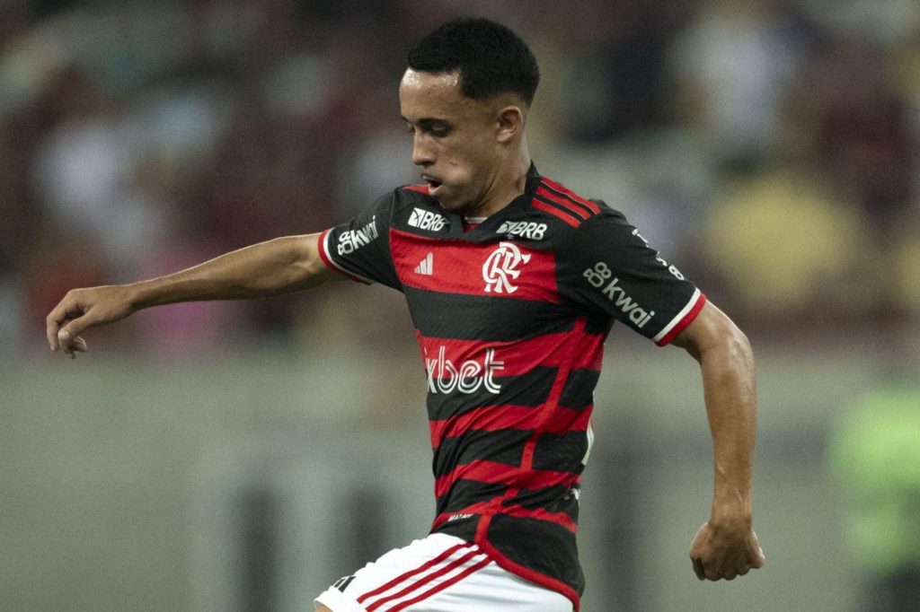 Matheus-Gonçalves-Flamengo-jogo-alamy2X4BJNP Meia-atacante Matheus Gonçalves em ação pelo Flamengo