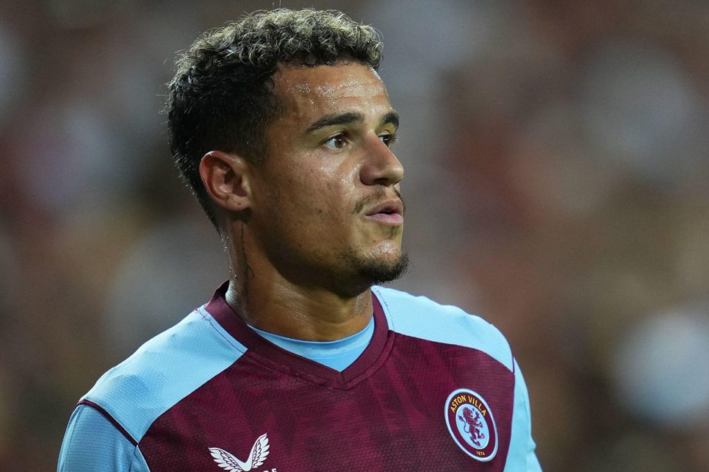 Philippe-Coutinho-Aston-Villa-jogo-alamy2RGPR1D O meia brasileiro Philippe Coutinho, reforço do Vasco, em jogo do Aston Villa, da Inglaterra
