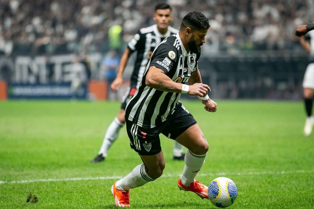 Hulk-Atlético-MG-jogo-alamy2XMKMH4 Centroavante Hulk em jogo do Atlético Mineiro