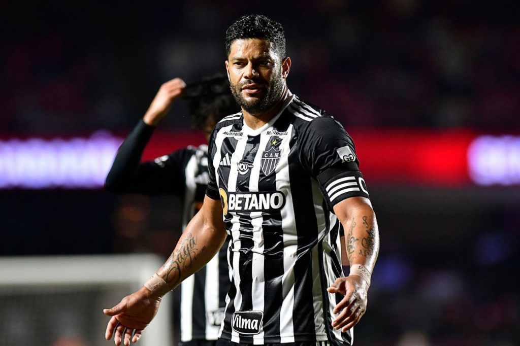 Hulk-Atlético-MG-jogo-alamy2XYAN50 Atacante Hulk em jogo do Atlético-MG