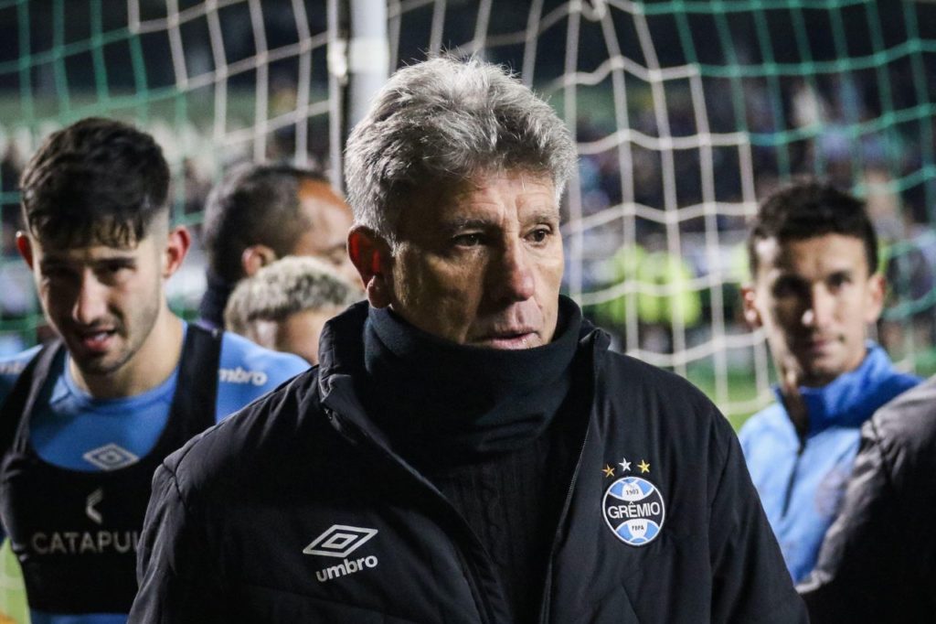 Renato-treinador-Grêmio-alamy2XT79KA Técnico Renato Portaluppi em jogo do Grêmio