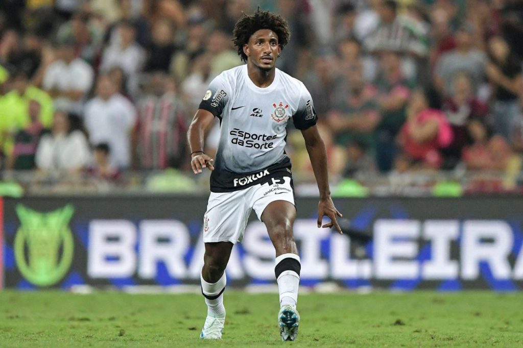 Talles-Magno-Corinthians-jogo-alamy2XW62RB O atacante Talles Magno em jogo do Corinthians no Brasileirão