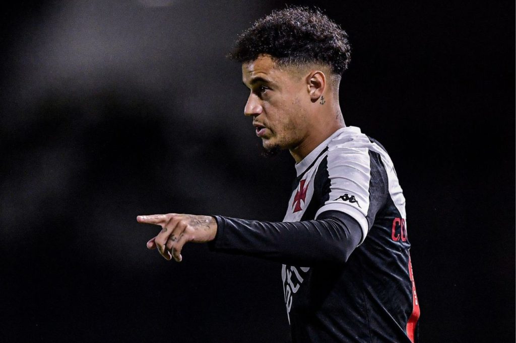 Coutinho-Vasco-jogo-alamy2XP5TGE Meia Philippe Coutinho em jogo do Vasco na Copa do Brasil