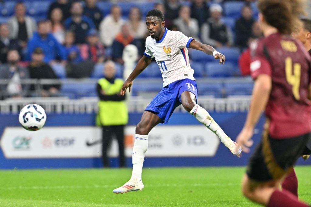 Dembele-França-jogo-alamy2Y2810Y Dembélé em jogo da França contra Bélgica pela Liga das Nações