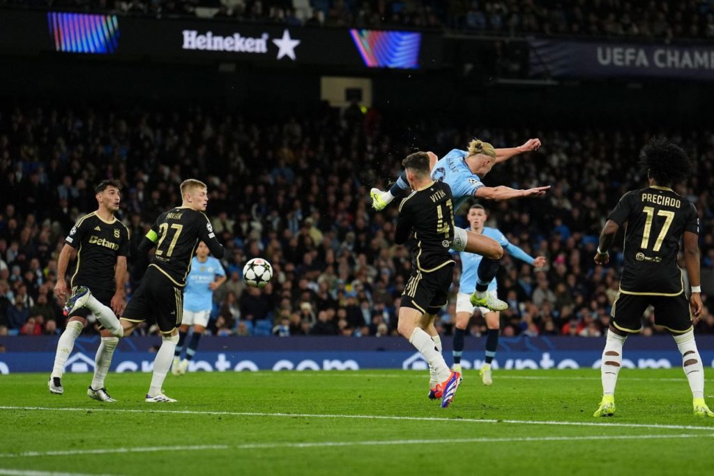 Manchester City goleia o Sparta Praga pela Liga dos Campeões