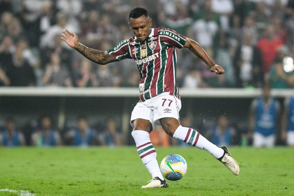 Marquinhos-Fluminense-jogo-alamy2XKYX7K Atacante Marquinhos em jogo do Fluminense