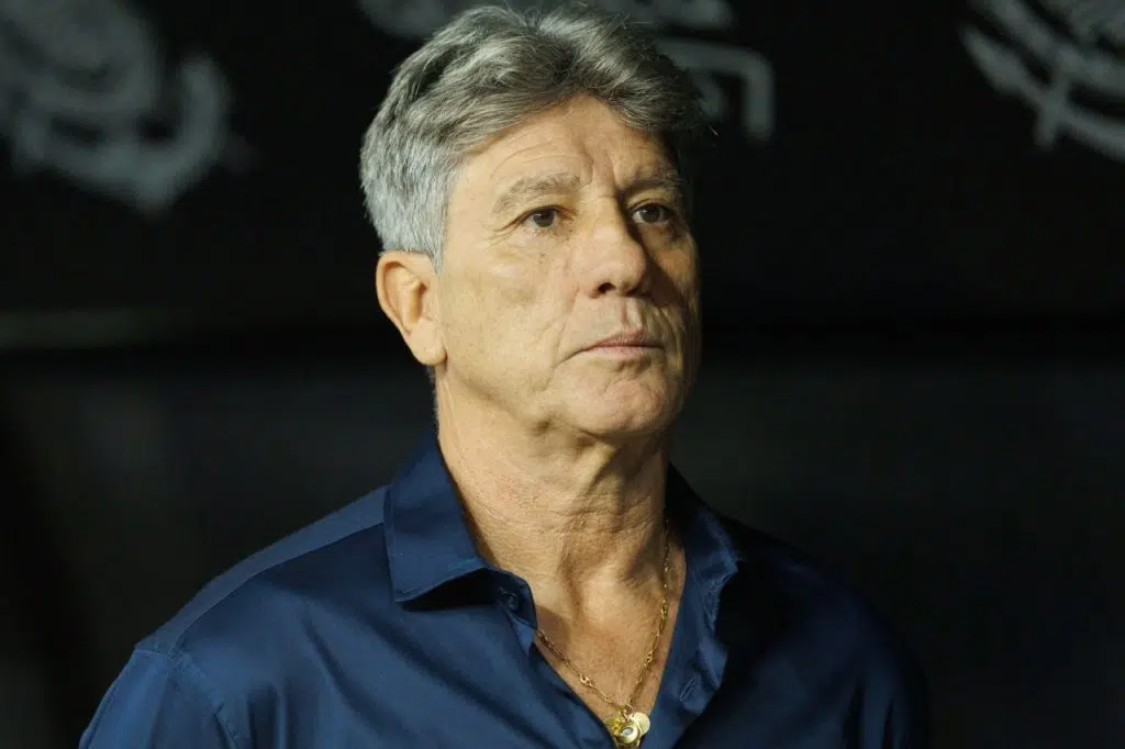 Renato-Grêmio-treinador-alamy2XNP3RC Técnico Renato Portaluppi no comando do Grêmio no Brasileirão