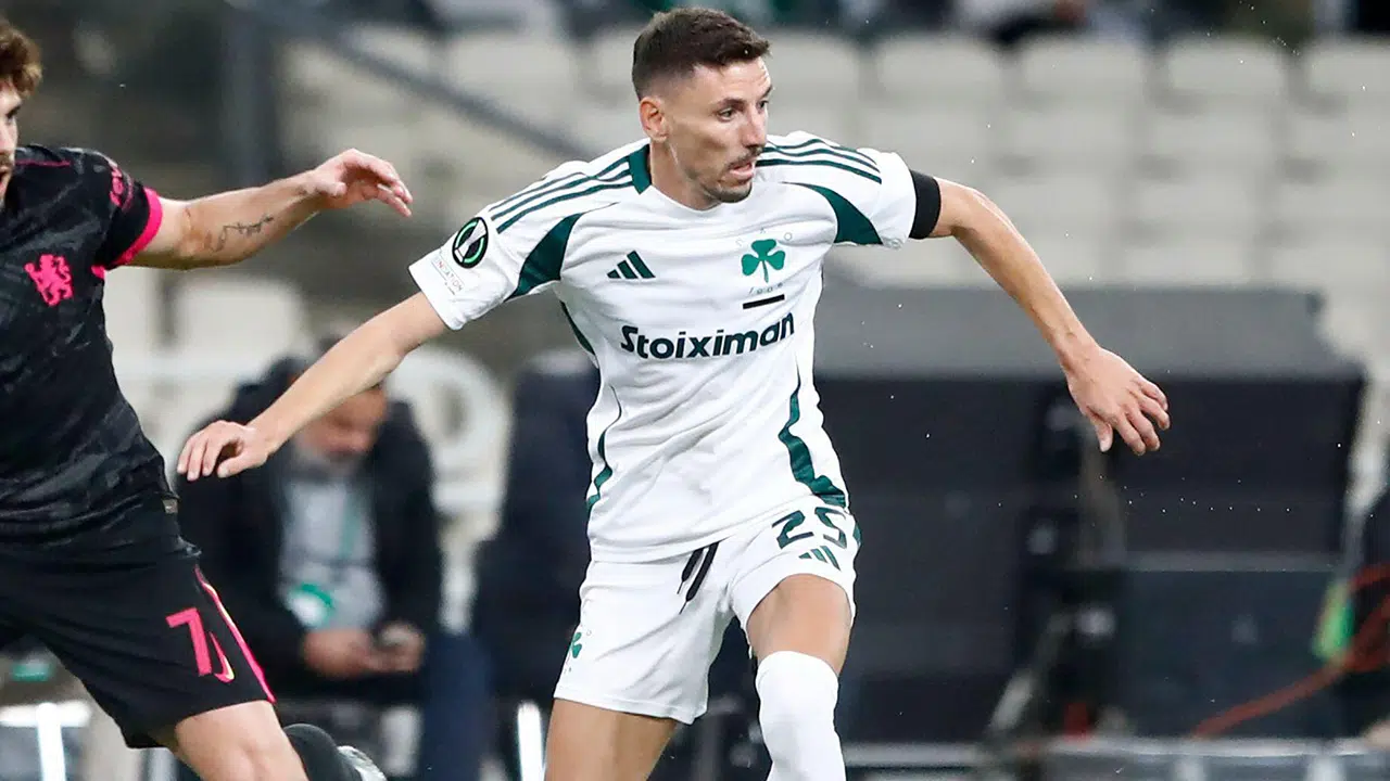 Filip Mladenovic (Panathinaikos) Palpite Panathinaikos x Viktoria Plzen – Europa League – 11/12/2025