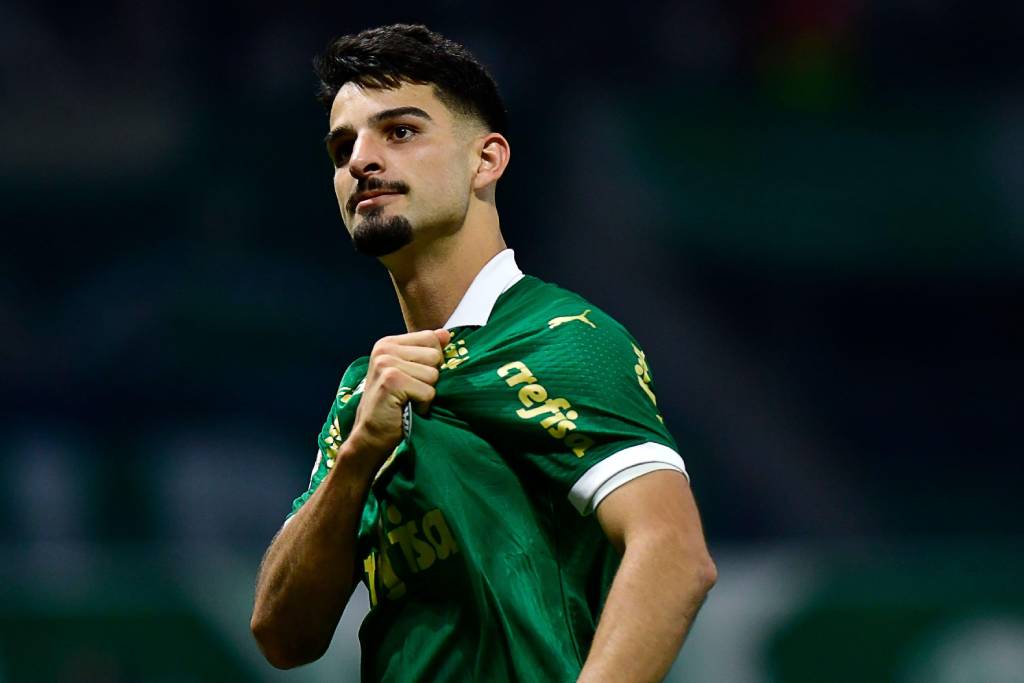 2XDNC5F (1) Flaco Lopez do Palmeiras em campo