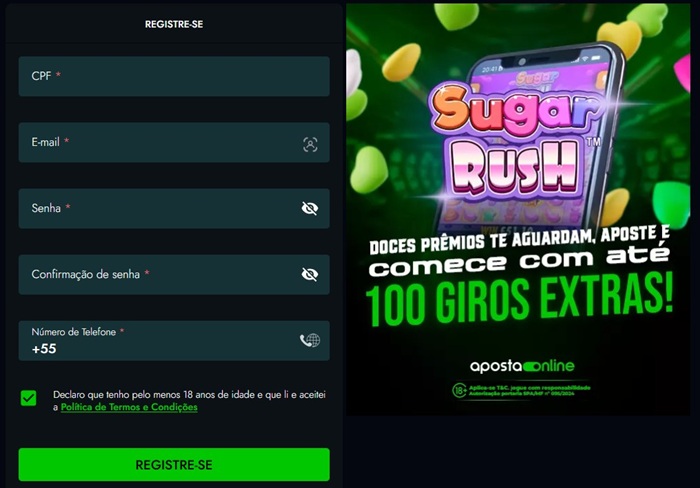 Aposta Online Cadastro