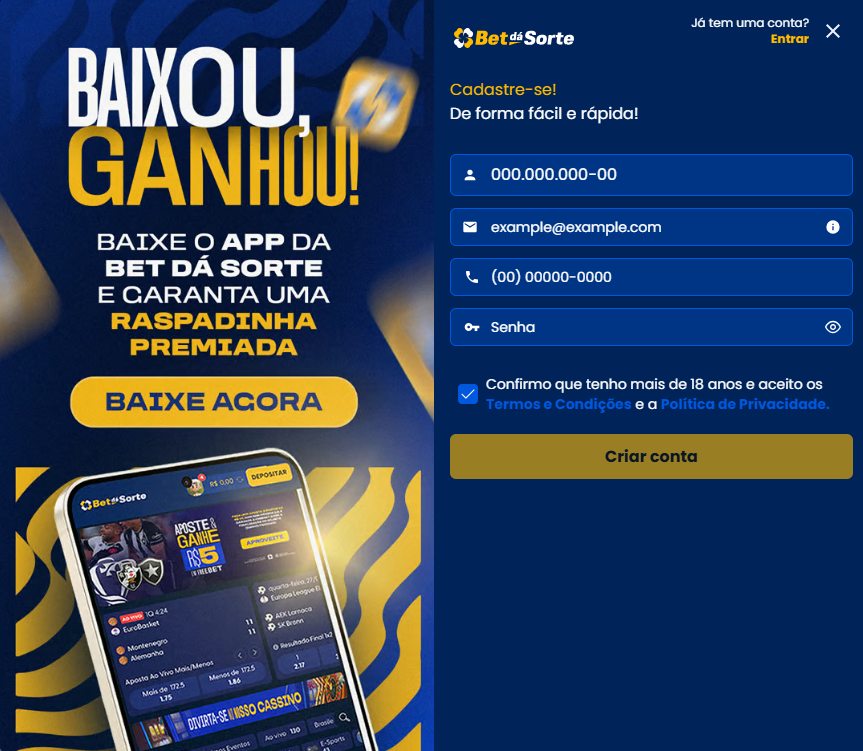 Bet da Sorte registro