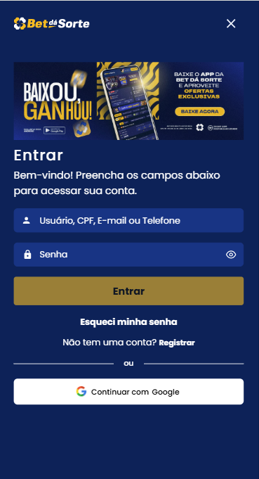 Bet da Sorte app - promoções