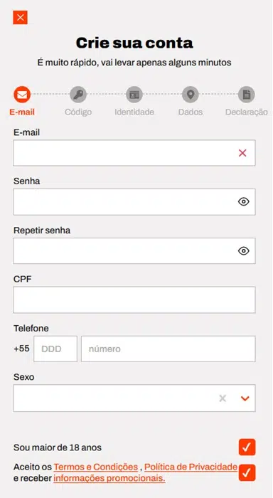 Cadastro na BetWarrior BetWarrior Cadastro