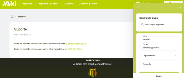 Betaki Chat Ao Cliente Betaki Suporte