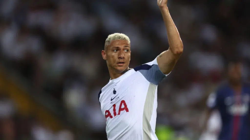Richarlison de Tottenham Palpite Tottenham x Slavia Praga
