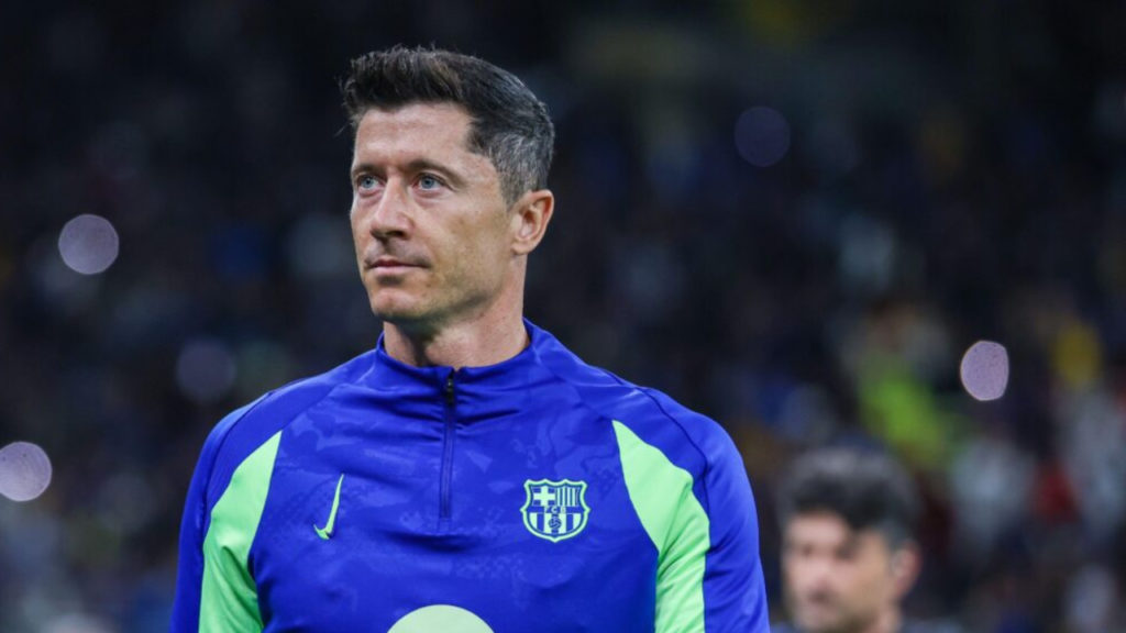 Robert Lewandowski of Barcelona Palpite Barcelona x Frankfurt