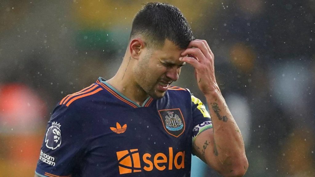 Bruno Guimaraes do Newcastle Palpite Newcastle x Aston Villa