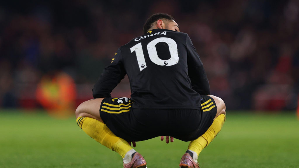 Matheus Cunha do Man United Palpite Manchester United x Fulham