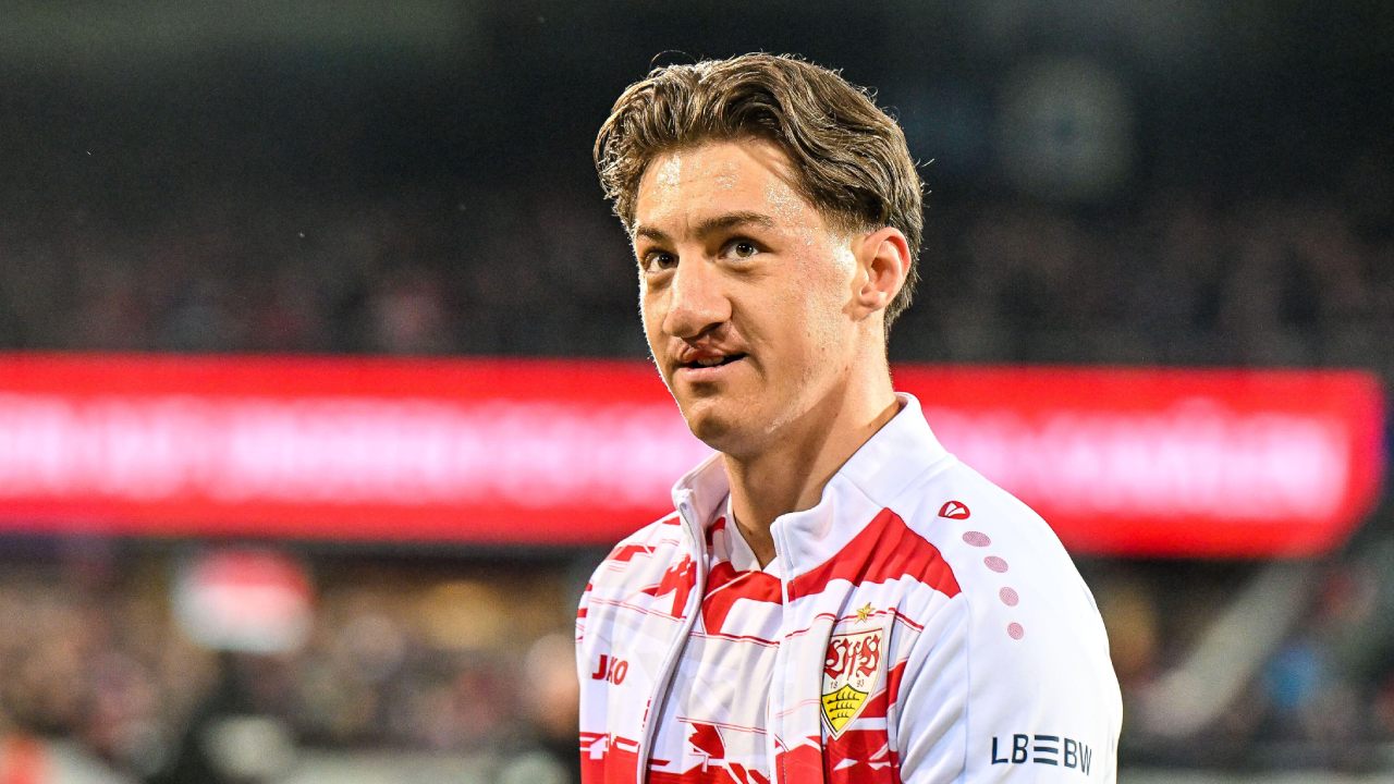 Angelo Stiller do Stuttgart Palpite Stuttgart x Wolfsburg – Bundesliga – 01/03/2026
