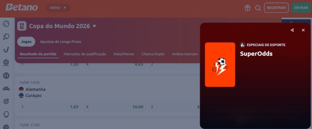 Betano Super Odds Copa Do Mundo 2026 Na Betano